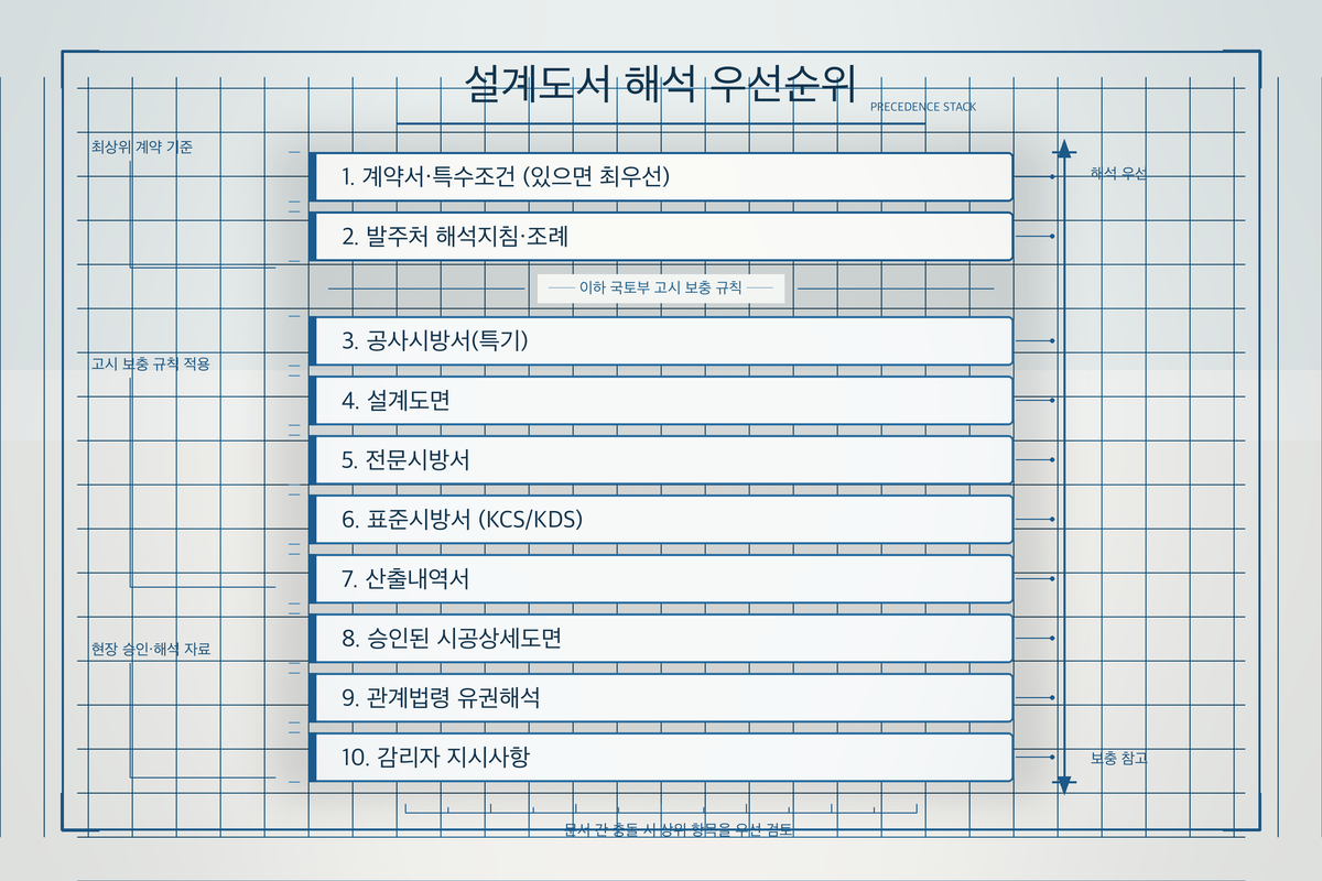 계약서 특약이 최우선 — 고시상 8단계 순서는 계약에 정함이 없을 때만 적용된다